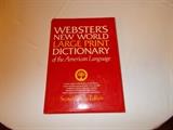 LARGE Webster's New World LARGE PRINT Dictionary of the American Language - 10" X 14" - BIG!!!!!!!
