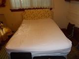 Double Bed with Fabric Padded Head Board - No Foot Board - Box Springs/Mattress