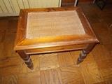 Rectangular Table with "Cane" Insert - Looks like a stool...