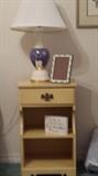 VINTANGE ETHAN ALLEN NIGHTSTAND IN yellow (sold with desk, bookcase, chair, mirror & stand)