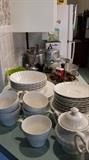 KITCHEN DISHES, SMALL APPLIANCES, GLASSWARE, etc.