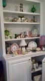 FIGURINES, BOOKS, GLASSWARE, CANDLES, etc.