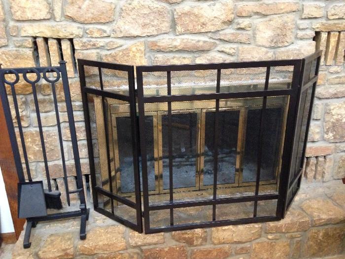 Fireplace set....like NEW