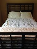 Queen bed and frame