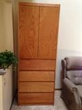 Wood dresser or storage cabinet
