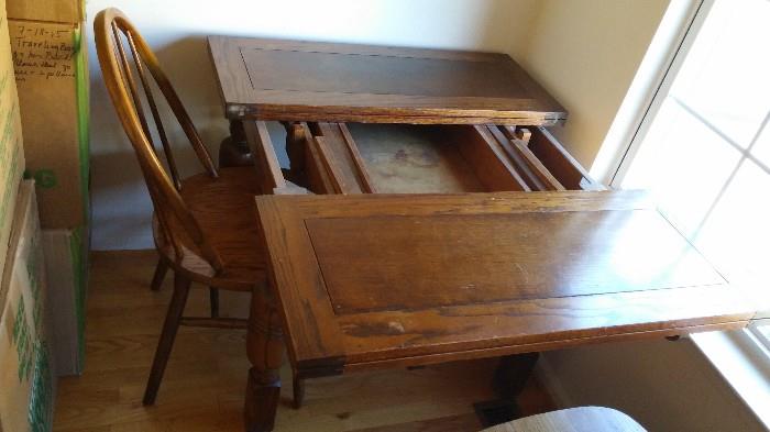 Antique English Chestnut Bakers table