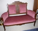 Victorian Walnut loveseat