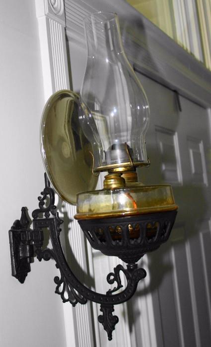 Victorian Wall lamp with mercury reflector