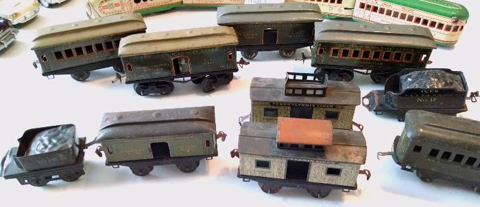 Ives Toy Train Cars