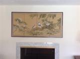 Asian 4 Panel Silk Screen