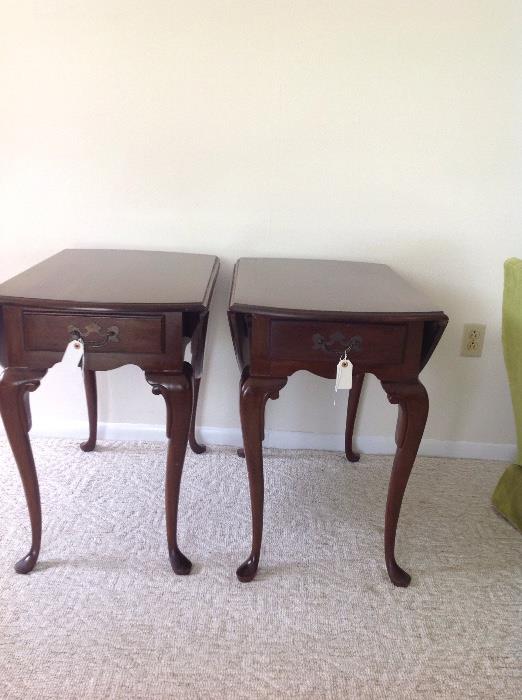 Pair Queen Anne Side Tables