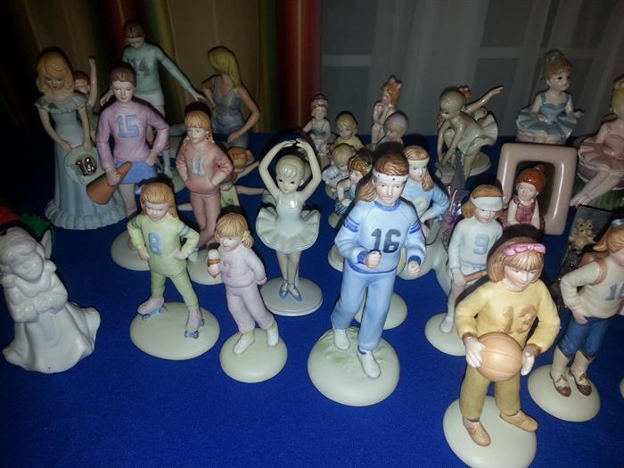 Years 1-16 Collectible birthday figurines and many ballerina figurines