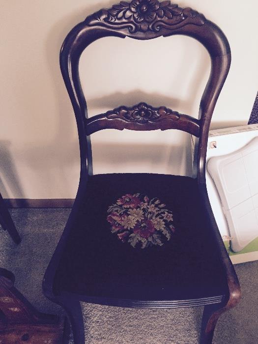 NEEDLEPOINT CHAIR