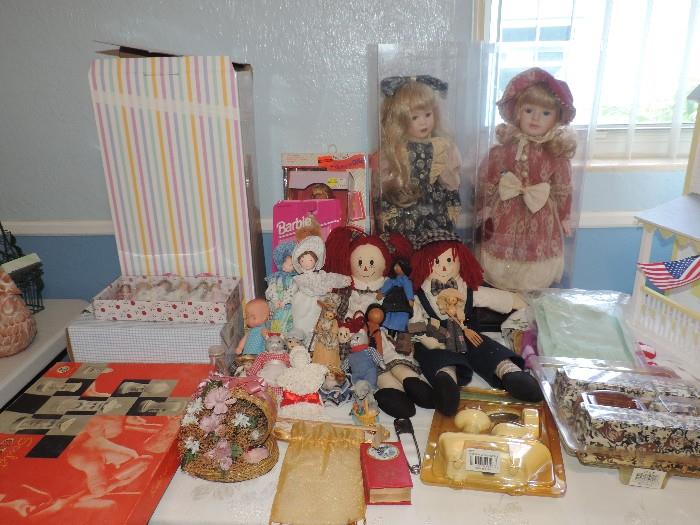Assortment of Dolls with Accessories