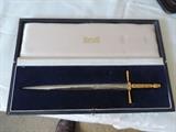 Wilkinson Miniature Sword with Gold and Sterling Silver Trim