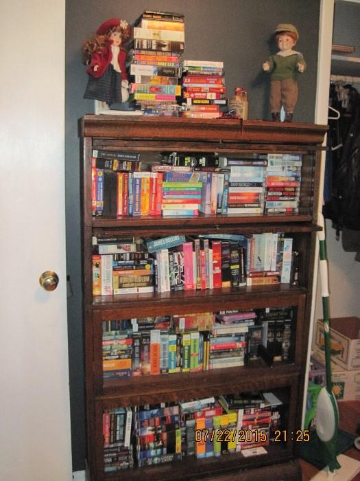 Barrister Book case, and lots of books on CD