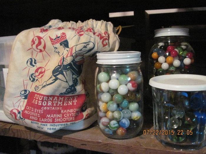 Marble king bag and marbles