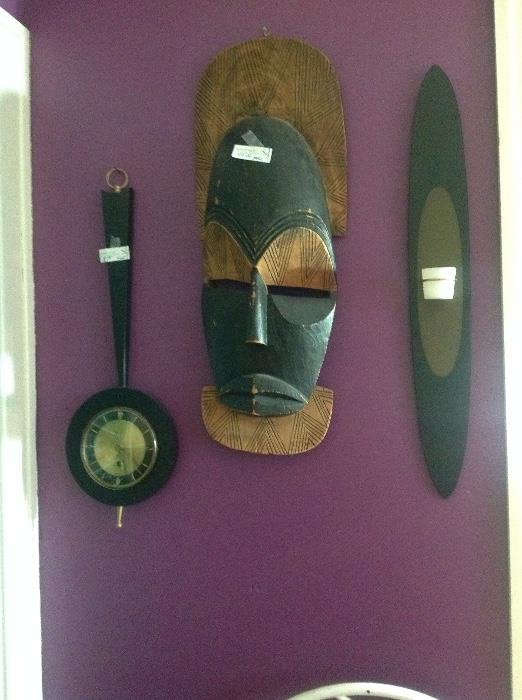 African Masks and wall hangings all over the house!