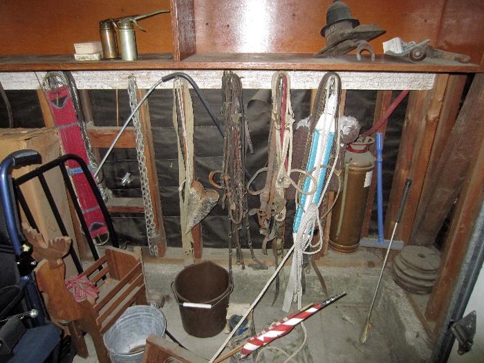 Large assortment of horse tack