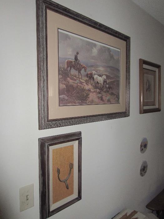 Lots of western themed art