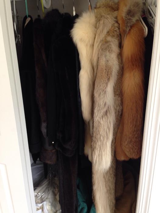 Fabulous fur coats & jackets.  Mink, fox, coyote