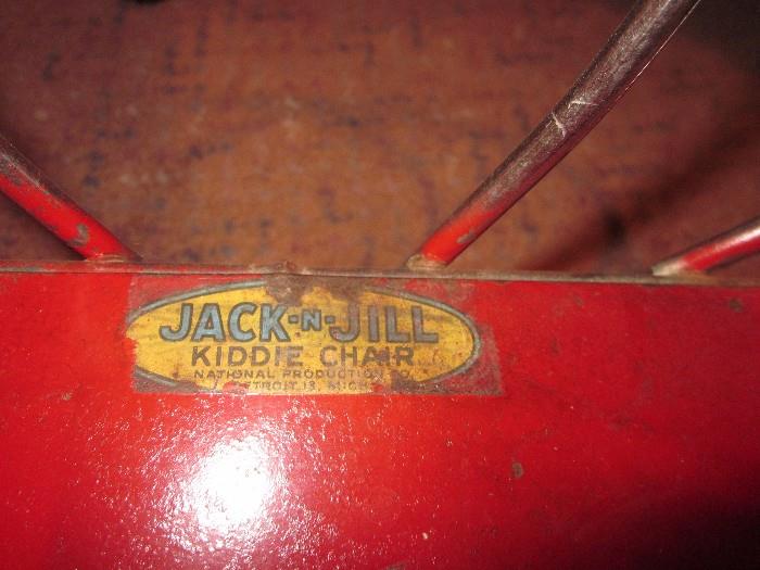 Jack-n-Jill kiddie chair