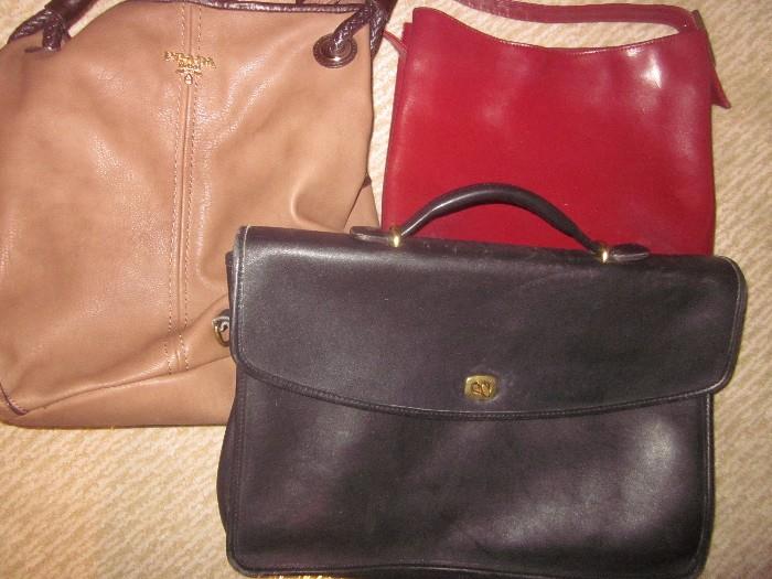 Prada, Coach bags, Leather designer bags