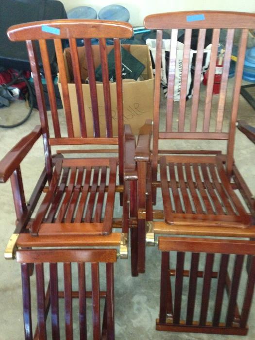Pair of Folding Steamer Chairs!
Very cool!