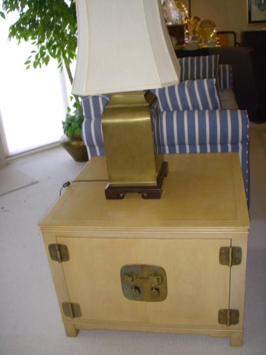 Widdicomb two-door cabinet/lamp table