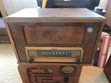 Sears Silvertone Radio Tube Driven also pictured Philco Tube driven radio