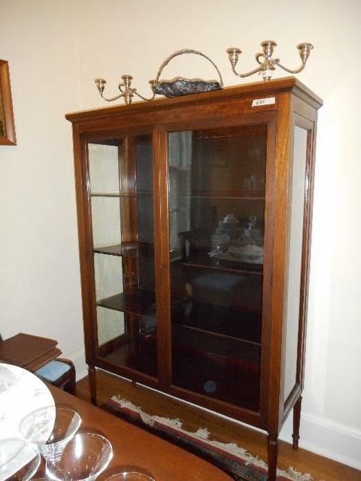 Glass front china cabinet or curio