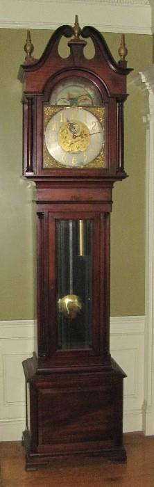 Antique R.J. Horner Tall Clock, Works by Elliot of London