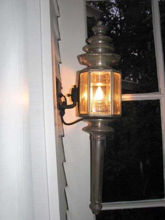  Carriage Lamp - Five Panel Glass