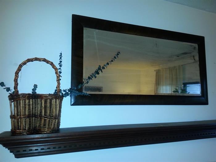 Mirror and basket