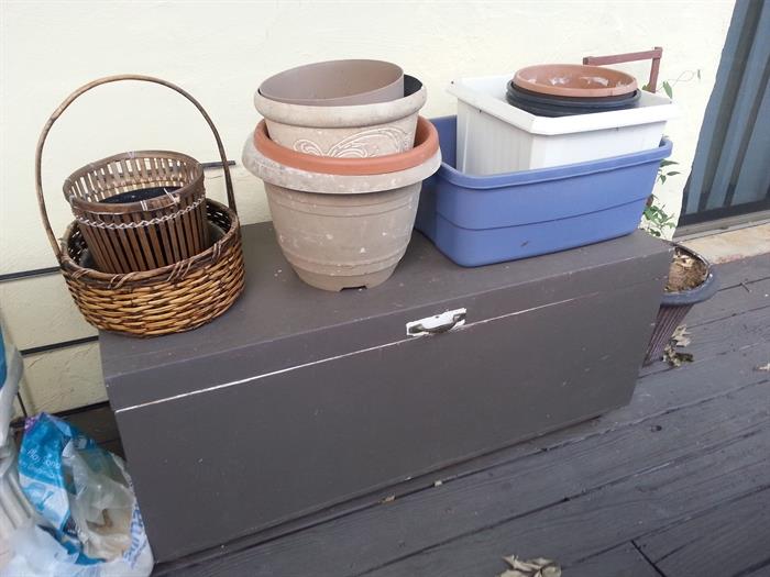 Flower pots and Deck Box