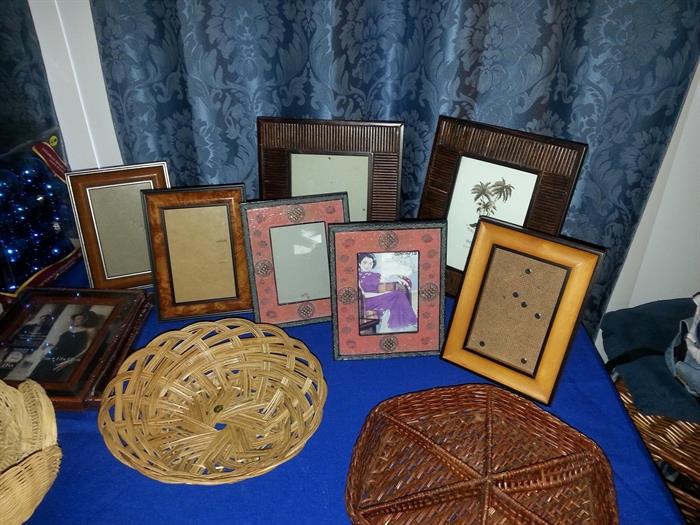 Picture frames and baskets