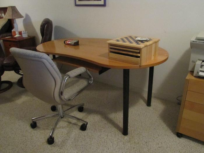 Small matching modern office desk