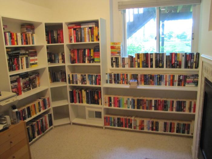 Book books and more books, Nora Roberts, Fern Michaels, Sandra Brown, James Patterson, J.D. Robb, and many more