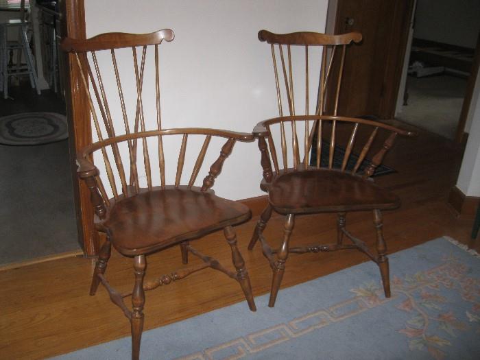 Antique wood chairs