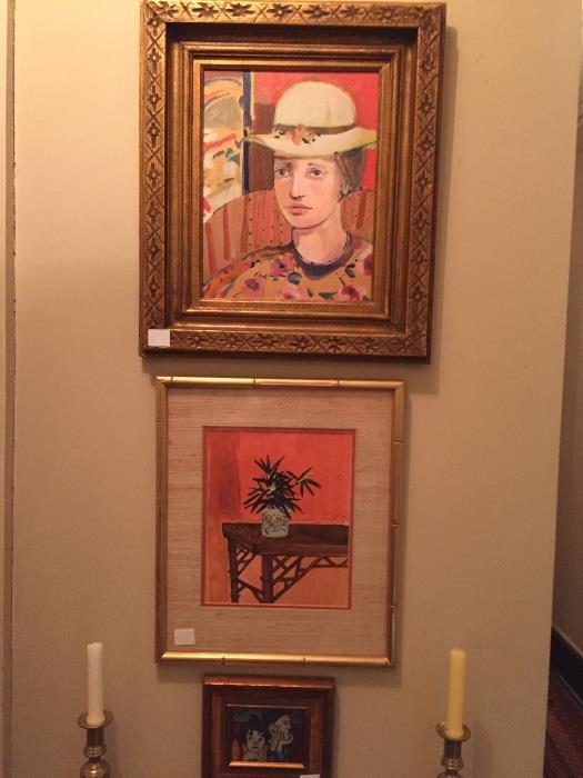 Early paintings by Clark Walker,  all signed and dated.