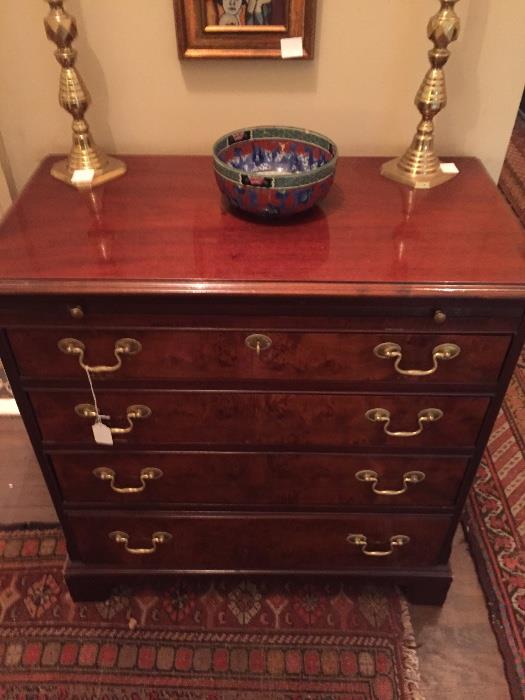 Mahogany Bachelor's Chest with dressing slide.