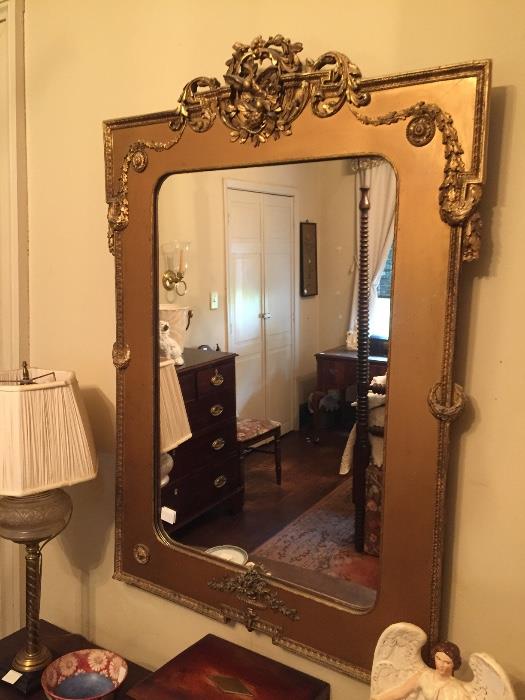 19th century French gilt mirror.
