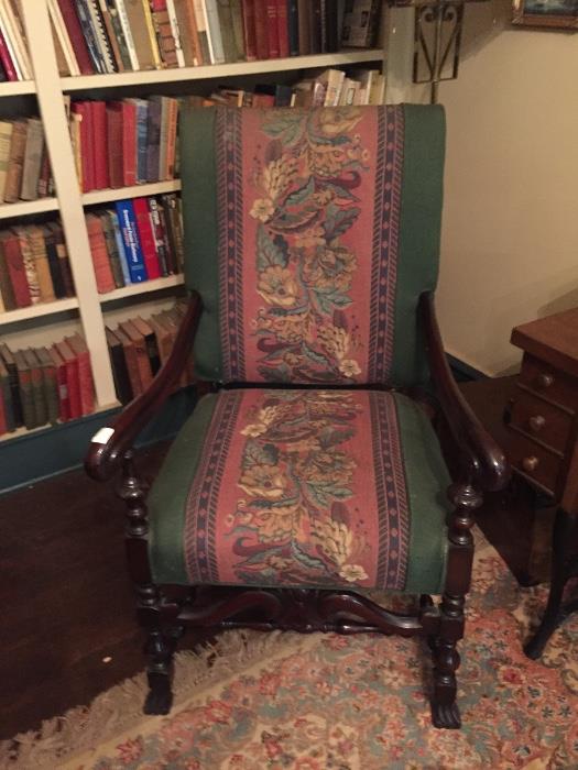 Handsome armchair in William & Mary style.