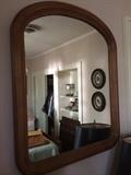 Maple wall mirror