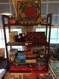 vintage board games, puzzles and dolls