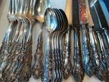 Vintage pattern silverplate flatware