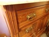 Antique marble-top commode