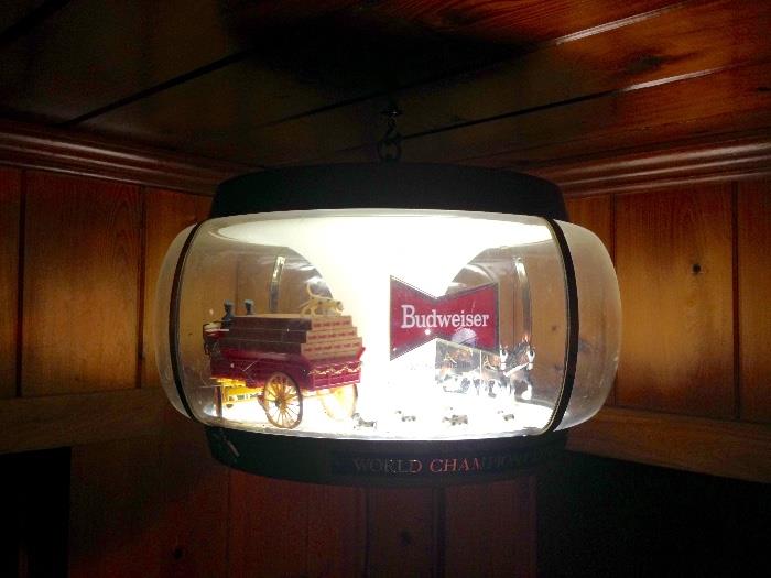 Vintage Budweiser Carousel Light