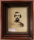 164 - Print of N.B. Forrest in walnut frame, 12 x 14.
