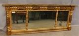 234 - 3 section Federal over the mantle mirror, 60 x 25
